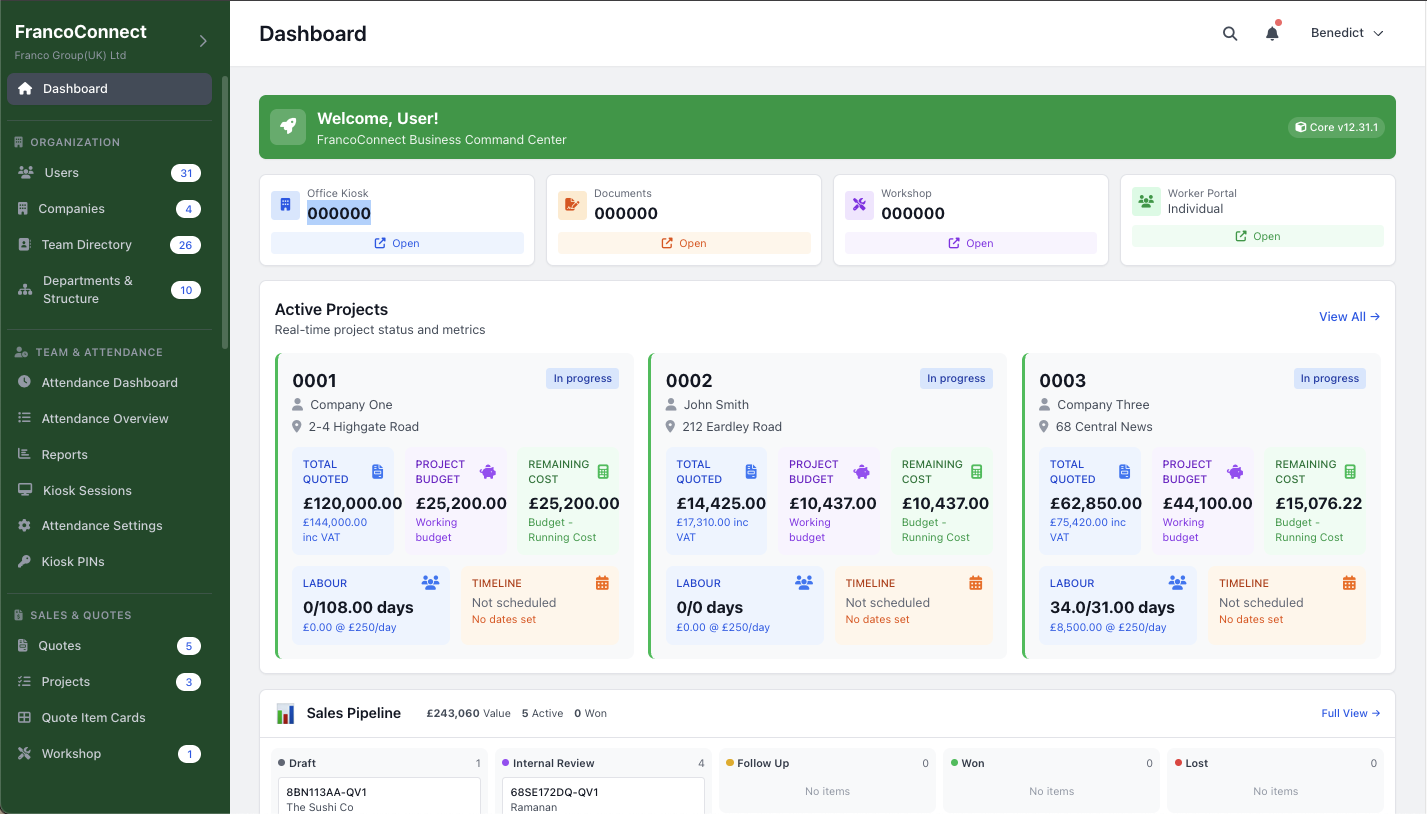 FrancoConnect Portal